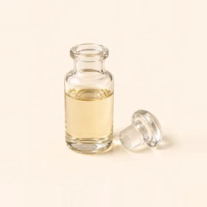 Palmitoyl tripeptide-1: a clear, pale golden liquid in a glass vial
