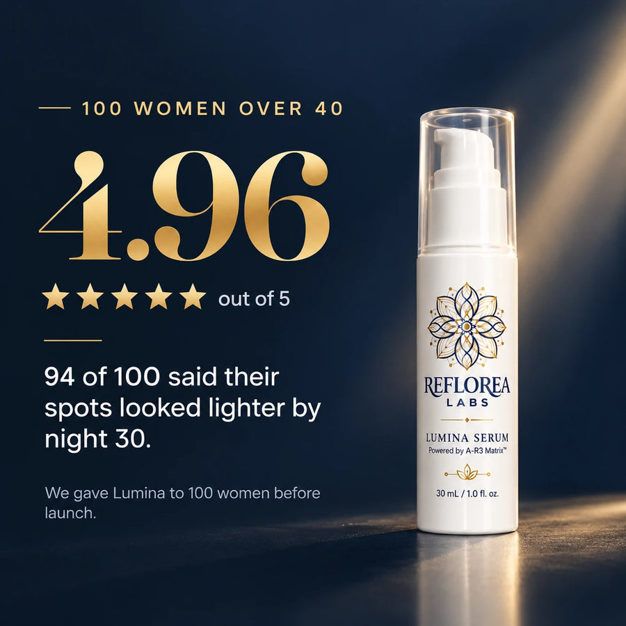 4.96 out of 5 from 100 women over 40. 94 of 100 said their spots looked lighter by night 30.