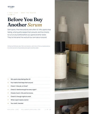Cover of the free guide Before You Buy Another Serum
